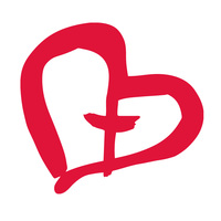 Yhteisvastuu-keräyksen logo: punainen sydän, jonka keskellä on risti.