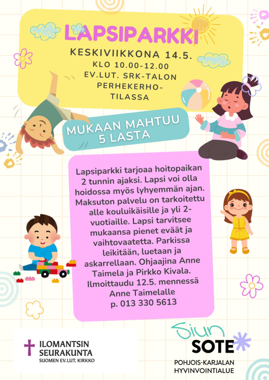 Lapsiparkki Lapsiparkki seurakuntatalolla